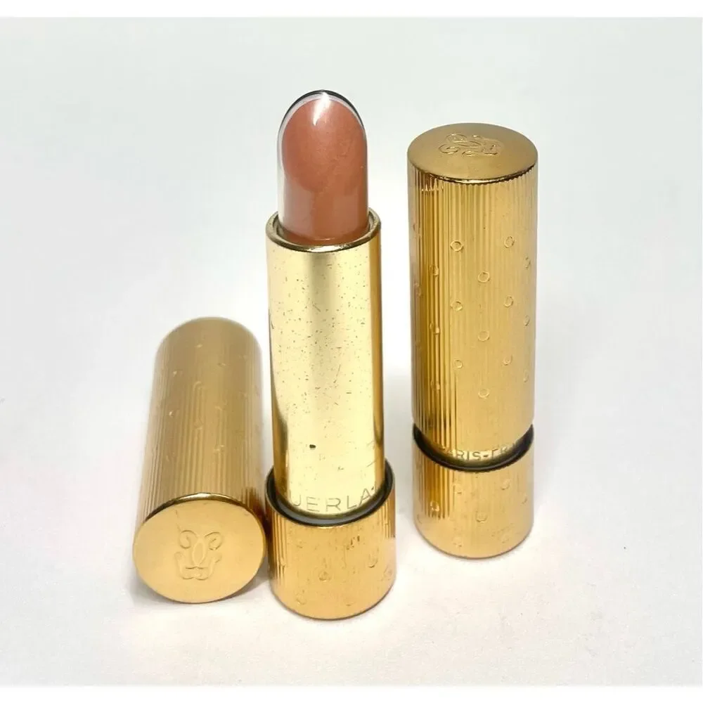 Vintage 1950 GUERLAIN Lipstick Gold Dot Case Bal de Mai 43 Preserved Collectors